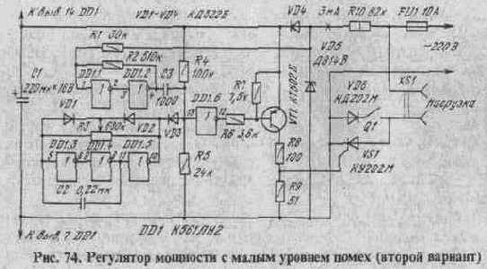 Тринисторные регуляторы мощности
